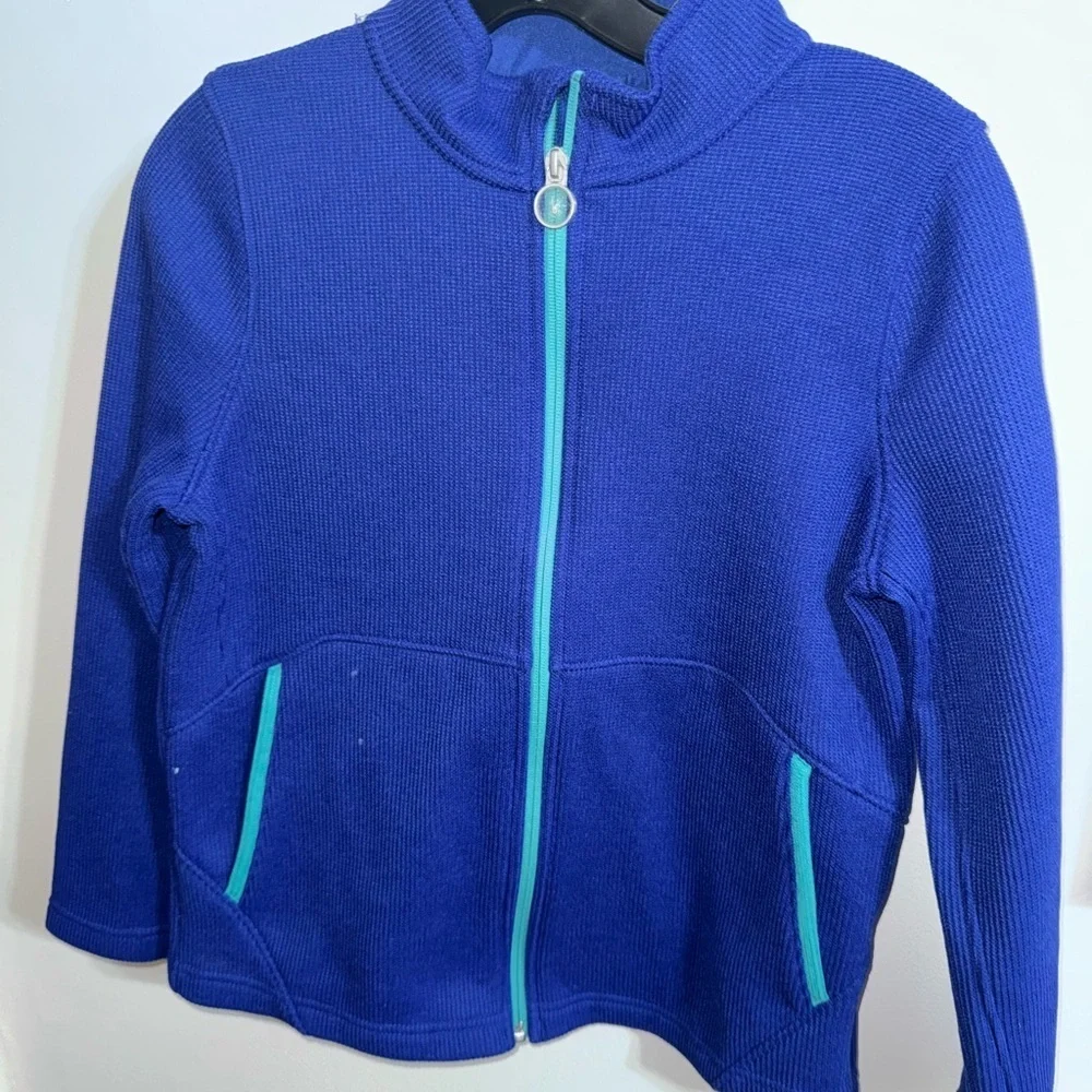 Spyder Blue Jacket with light aqua Highlights- Youth XL zipper
